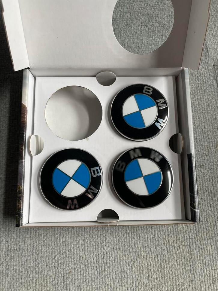 BMW 3x vaststaande naafdoppen set Ø 65 mm, Auto diversen, Tuning en Styling, Ophalen of Verzenden