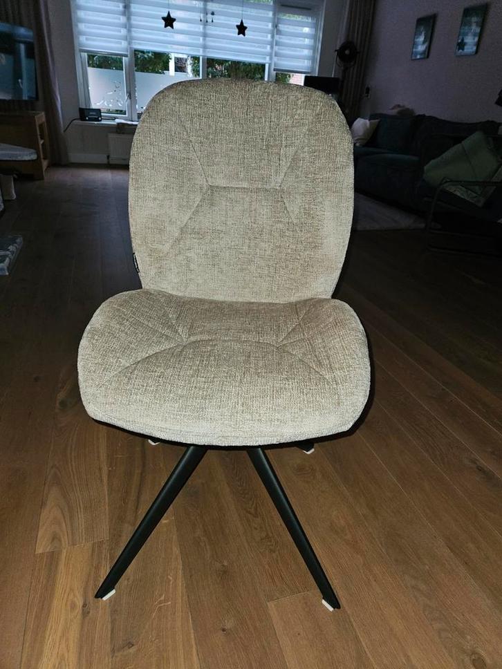 Draaibare Eetkamerstoel Pixie - Taupe, Huis en Inrichting, Stoelen, Nieuw, Eén, Overige materialen, Overige kleuren, Ophalen