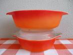 Vintage Schalen Retro Oranje, Ophalen of Verzenden, Huis en Inrichting