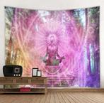 Roze Boeddha Wandkleed / 3D Wand Kleed Buddha Meditatie, Verzenden, Nieuw, Rechthoekig
