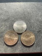 3 Zilveren Tientjes, Koningin Juliana, Zilver, Ophalen of Verzenden, Losse munt