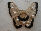Vintage j70 grote vlinder broche verguld costume jewelry., Overige materialen, Overige kleuren, Nieuw, Ophalen of Verzenden