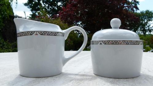 Royal Doulton Platinum Roomstel : Suikerpot en melkkan, Huis en Inrichting, Keuken | Servies, Nieuw, Overige typen, Overige stijlen