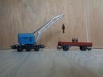 Marklin hijskraan 4611 met bijwagon, Hobby en Vrije tijd, Modeltreinen | H0, Wisselstroom, Gebruikt, Wagon, Ophalen of Verzenden