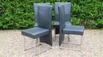 Rolf Benz leren stoelen. Model 7400., Huis en Inrichting, Verzenden, Zwart, Leer, Zo goed als nieuw