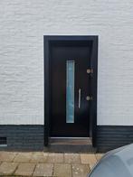 Zwart voordeur stalen frame nieuw dubbele slot, Doe-het-zelf en Verbouw, Deuren en Horren, Ophalen, 80 tot 100 cm, 215 cm of meer