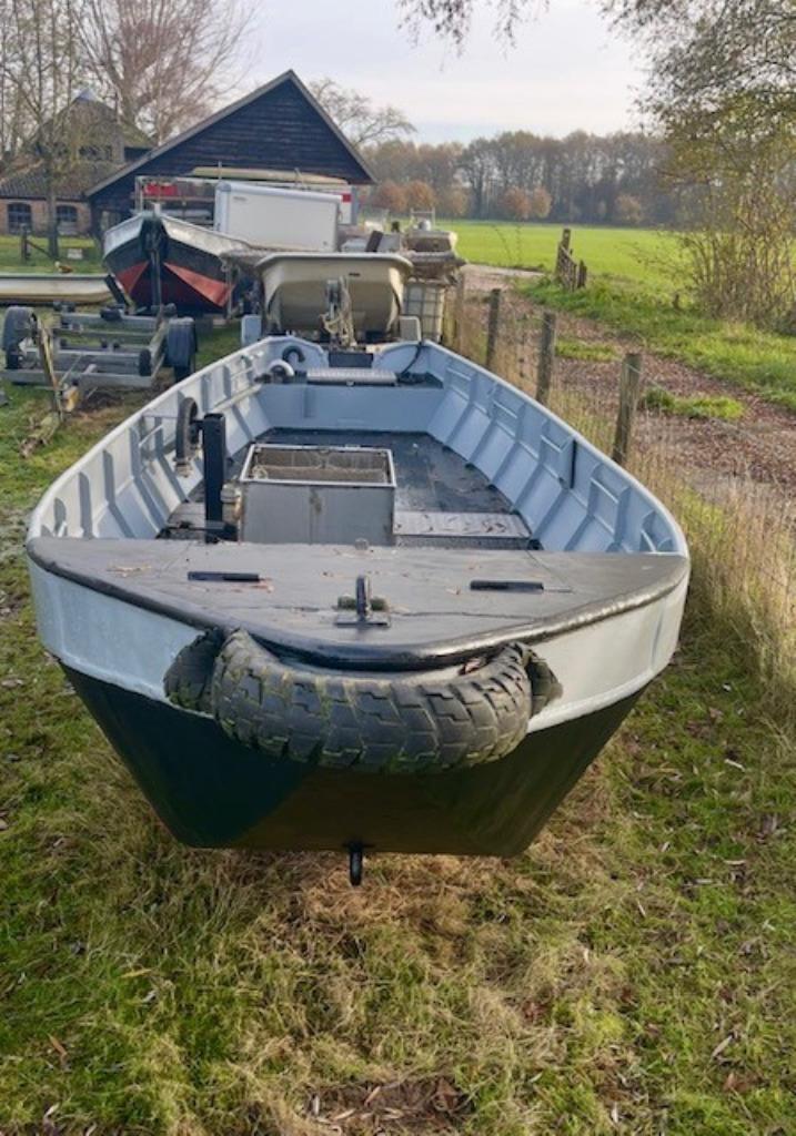 Goed onderhouden IJsselmeer visserijvlet., Watersport en Boten, Beroepsscheepvaart, Gebruikt, Vlet, Minder dan 100 pk, Minder dan 10 meter