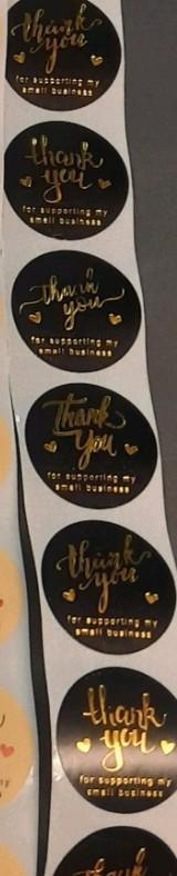 Sluitstickers thank you for supporting my small business beschikbaar voor biedingen