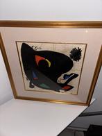 Joan Miro Lithografie met Gouden Lijst, Antiek en Kunst, Kunst | Litho's en Zeefdrukken, Ophalen