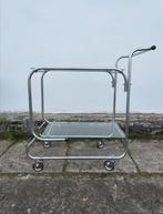 JAREN 30/50 BUISFRAME SERVEERTROLLEY gispen, Huis en Inrichting, Tafels | Sidetables, Ophalen, Gebruikt, 25 tot 50 cm, Rechthoekig