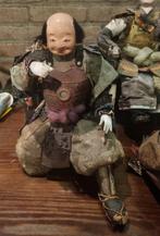 Antiek Samurai Ningyo pop set van 4, Ophalen of Verzenden