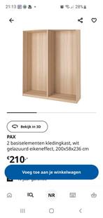 Pax kasten met schuifdeuren/spiegel deur 236 hoog, Huis en Inrichting, Kasten | Kledingkasten, Ophalen, Gebruikt, 200 cm of meer