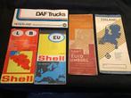 Oude wegenkaarten en toeristenkaarten Bv Shell, Daf, Kompas, Boeken, Atlassen en Landkaarten, Ophalen of Verzenden