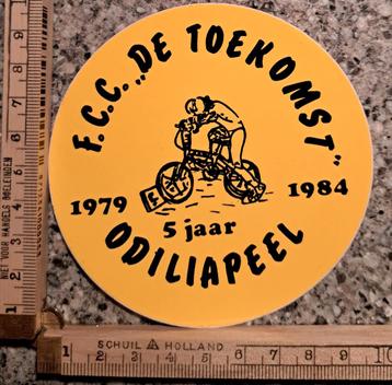 Vintage sticker Fietscross Club BMX de toekomst Odiliapeel beschikbaar voor biedingen