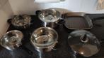 Tarrington House 6 delige pannenset stainless steel, Ophalen, Nieuw, Rvs, Pannenset