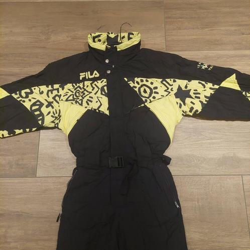 Vintage / retro 90s fout skipak maat M / 50 merk Fila, Kleding | Heren, Wintersportkleding, Gedragen, Pak, Maat 48/50 (M), Verzenden