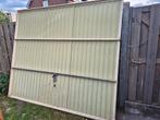 garage deur, Tuin en Terras, Tuinpoorten, Ophalen, Gebruikt, 200 cm of meer, Schuifpoort