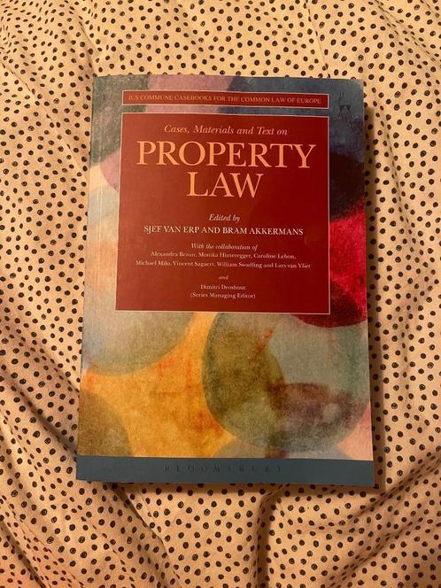 Property Law textboek Sjef van Erp, Boeken, Studieboeken en Cursussen, Zo goed als nieuw, WO, Alpha, Ophalen of Verzenden
