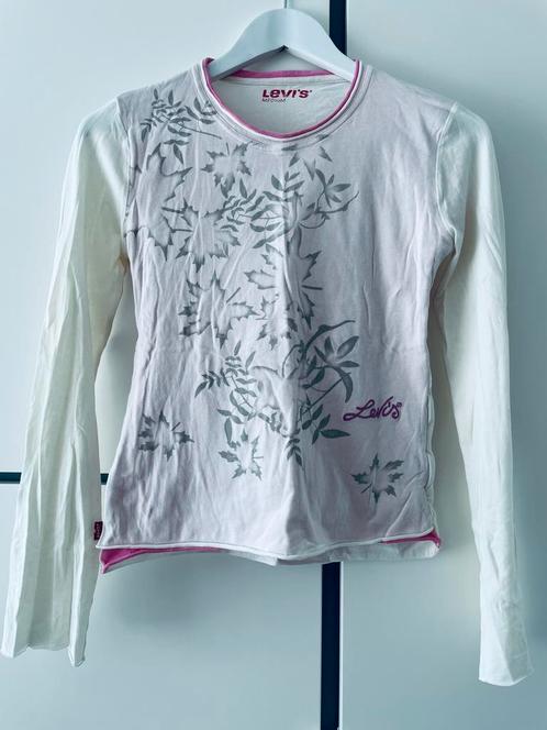 Levi’s Longsleeve Maat M Als nieuw, Kleding | Dames, Blouses en Tunieken, Zo goed als nieuw, Maat 38/40 (M), Wit, Ophalen of Verzenden