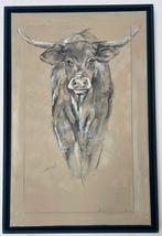 Schilderij titel Little Cow 40x70 cm in lijst, Ophalen