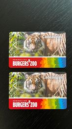 Cadeaukaarten Burgers’zoo twv 40 euro, Tickets en Kaartjes, Eén persoon