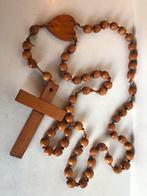 grote antieke  houten rozenkrans, Ophalen of Verzenden