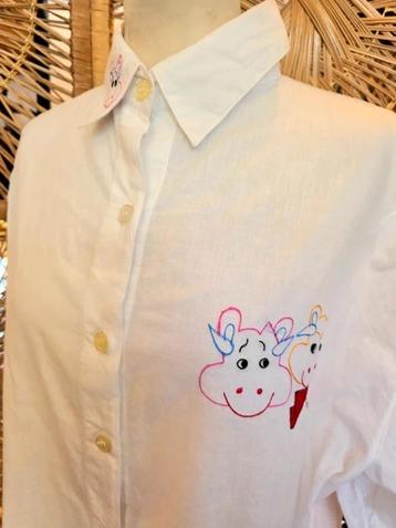 YV365: Vintage Brand New Deadstock 80's Runway Shirt Blouse  beschikbaar voor biedingen