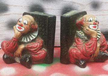 Boekensteunen.  GILDE Clown. Massief. 12 cm.  beschikbaar voor biedingen