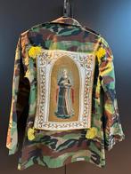 Camouflage army jacket met fraaie religieuze afbeelding, Nieuw, Groen, Ophalen of Verzenden, Army