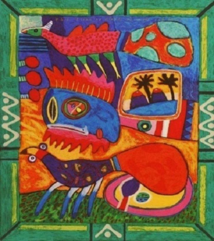 Clemens Briels - "The Floating Islands", Antiek en Kunst, Kunst | Litho's en Zeefdrukken, Verzenden