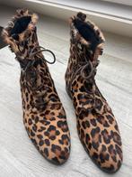 Lina Locchi Laarsjes Leer Maat 38 - Zo goed als nieuw!, Ophalen of Verzenden, Zo goed als nieuw, Zwart, Lage of Enkellaarzen