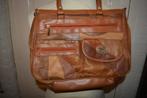 Spiess, bruin patchwork leren tas, Sieraden, Tassen en Uiterlijk, Tassen | Damestassen, Ophalen of Verzenden, Zo goed als nieuw