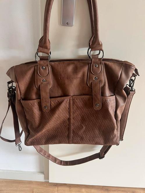Little Company luiertas / diaper bag cognac, Kinderen en Baby's, Luiertassen, Zo goed als nieuw, Schoudertas, Ophalen of Verzenden