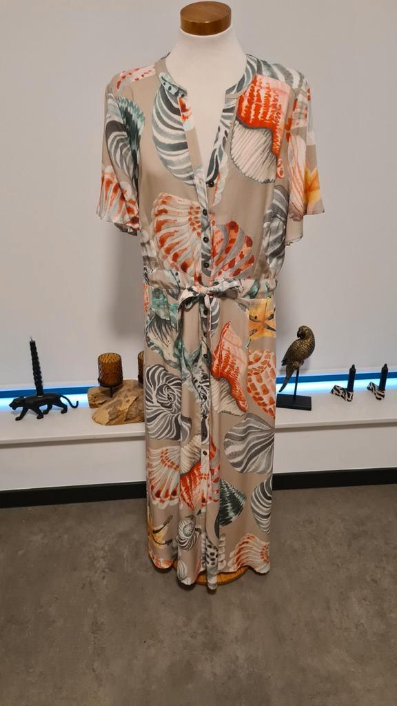 Mooie lange jurk Didi korte mouw pastelkleuren 44 46  nieuw, Kleding | Dames, Jumpsuits, Nieuw, Maat 46/48 (XL) of groter, Overige kleuren