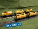 Marklin 5 SHELL ketelwagens 4442 Verzenden kan ook, Ophalen, Wisselstroom, Wagon, Zo goed als nieuw