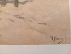 Anton Mauve Haagse School offset prent jaren 50/60, Verzenden
