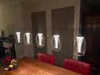 Eettafel hanglamp, Huis en Inrichting, Lampen | Hanglampen, Ophalen, Zo goed als nieuw, Glas, 75 cm of meer