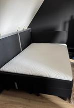 Boxspring 1.40x2.00m GRATIS, Huis en Inrichting, Slaapkamer | Boxsprings, Ophalen, Gebruikt, Zwart, Tweepersoons