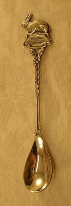 Oud verzilverd lepeltje Rhenen Ouwehand - Haas, Antiek en Kunst, Antiek | Bestek, Ophalen of Verzenden