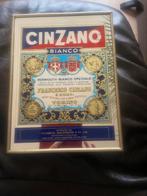 Cinzano Bianco Reclame Spiegel., Verzamelen, Ophalen of Verzenden, Zo goed als nieuw, Reclamebord