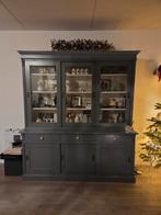 Mooie vitrinekast, grijs, Huis en Inrichting, Ophalen, Zo goed als nieuw, 25 tot 50 cm, 150 tot 200 cm