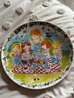 Blond Amsterdam Bord - Happy Springtime, Porselein of Keramiek, Schaal, Rond, Nieuw