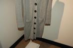 Marccain lang vest grijs zjide cashmere knopen zakjes N2/S, Verzenden, Maat 36 (S), Grijs, Gedragen