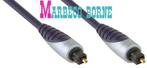 Digitale Optische Toslink Audiokabel 5.0 m verguld, Bandridge, Nieuw, 5 tot 10 meter, Optische kabel