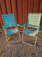 2x Crespo campingstoel mintgroen, Caravans en Kamperen, Kampeermeubelen, Ophalen, Gebruikt, Campingstoel
