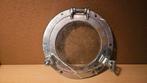Ronde Patrijspoort - Bootraam met glas. Messing verchroomd, Watersport en Boten, Ophalen of Verzenden, Gebruikt, Dekbeslag, Zeilboot of Motorboot