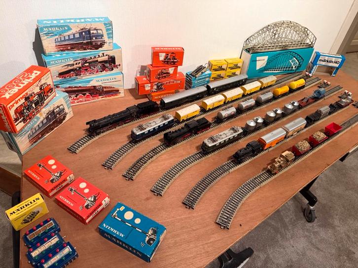 COMPLETE MARKLIN TREINBAAN, Hobby en Vrije tijd, Modeltreinen | H0, Gebruikt, Wisselstroom, Märklin, Ophalen of Verzenden