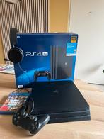 PS4 PRO 1TB + GTA V en headset, Ophalen, Zo goed als nieuw, Met 1 controller, Pro
