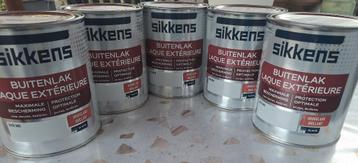 4 (ongeopend) x SIKKENS Verf Buitenlak 9017verkeerszwart beschikbaar voor biedingen