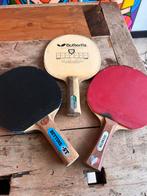 Butterfly 3 x old skool, Sport en Fitness, Tafeltennis, Verzenden, Gebruikt, Net, Batje(s) of Balletje(s)